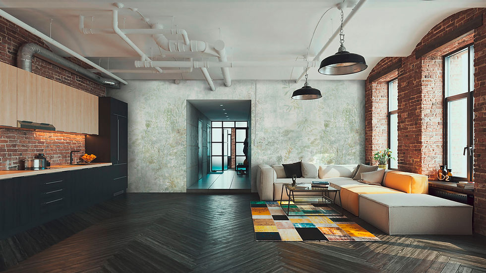 Modern wallpaper design Chicago interior